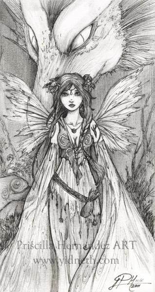 fairies gothic coloring pages - photo #43