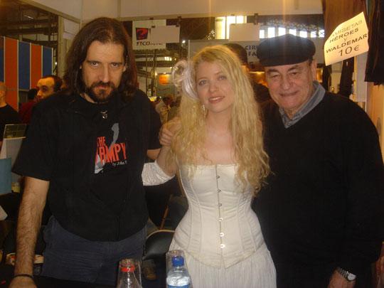 Priscilla Hernandez with Javier Trujillo and Paul Naschy
